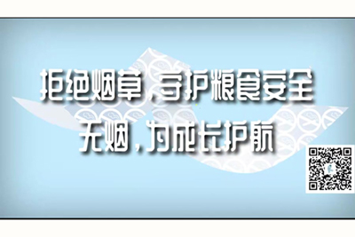 吊插B视频网站拒绝烟草，守护粮食安全